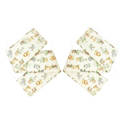 Set aparatoare patut bebe Monkey, in patut cu dimensiunea 120 x 60 cm