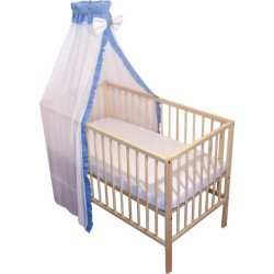 Baldachin patut bebe din voal albastru