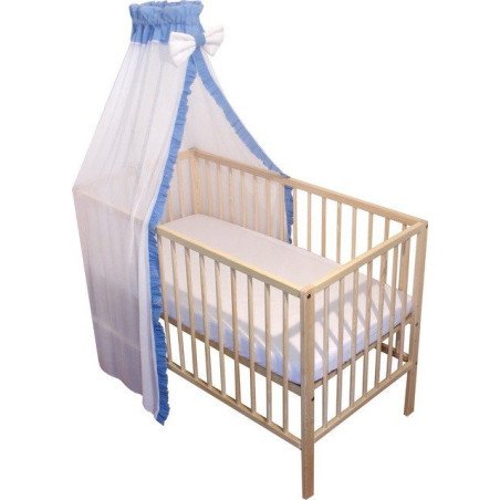 Baldachin patut bebe din voal albastru