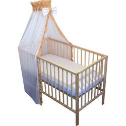 Baldachin patut bebe din voal bej