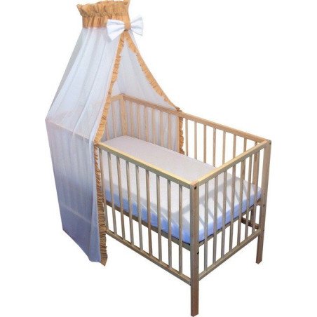 Baldachin patut bebe din voal bej