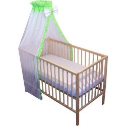 Baldachin patut bebe din voal cu verde