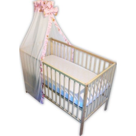Baldachin patut bebe din voal ursuletul cu miere roz