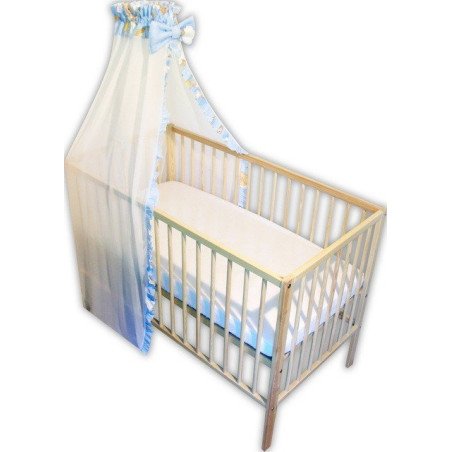 Baldachin patut bebe ursuletul somnoros albastru din voal