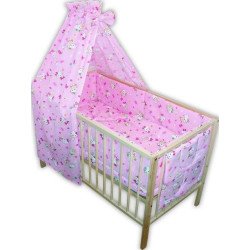 Lenjerie patut bebe cu 7 piese pisicuta