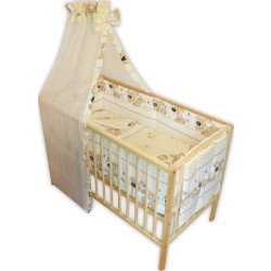 Lenjerie patut bebe cu 7 piese catelus