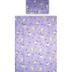 Lenjerie patut bebe cu 2 piese pisicuta