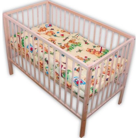 Lenjerie patut bebe cu 3 piese ursuletul pe balansoar