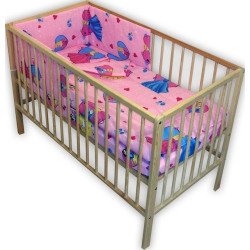 Lenjerie patut bebe cu 4 piese printesele