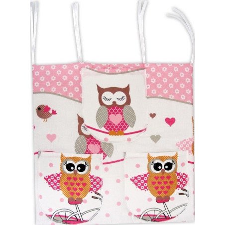Buzunar pentru patut bufnite roz