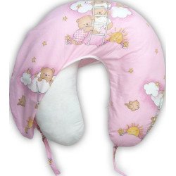 Perna de alaptat cu husa ursuletul pe semiluna roz