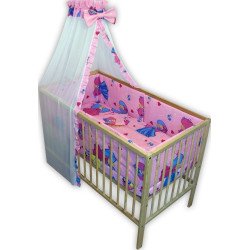 Lenjerie patut bebe cu 6 piese printesele