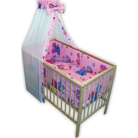 Lenjerie patut bebe cu 6 piese printese