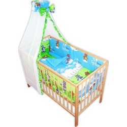 Lenjerie patut bebe cu 6 piese ursuletul pe balansor