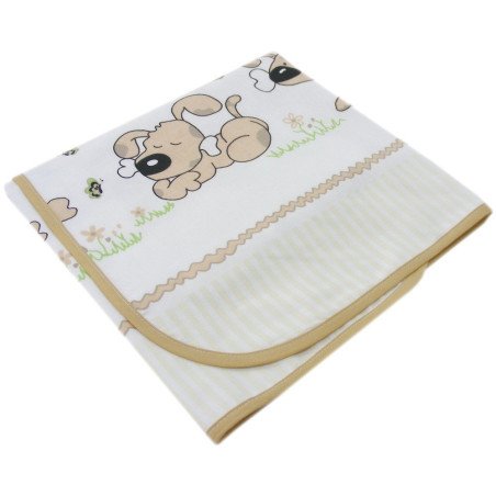 Paturica de vara din bumbac catelusi