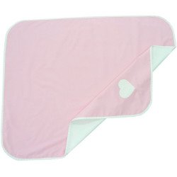 Paturica din bumbac roz inima
