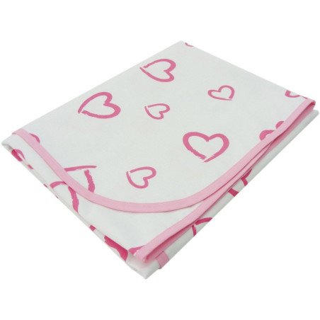 Paturica de vara din bumbac inimioare
