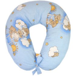 Perna de alaptat cu husa ursuletul somnoros albastru