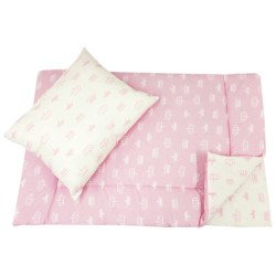 Lenjerie pat copii coronite cu doua fete