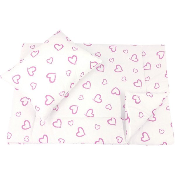 Lenjerie pat copii inimioare